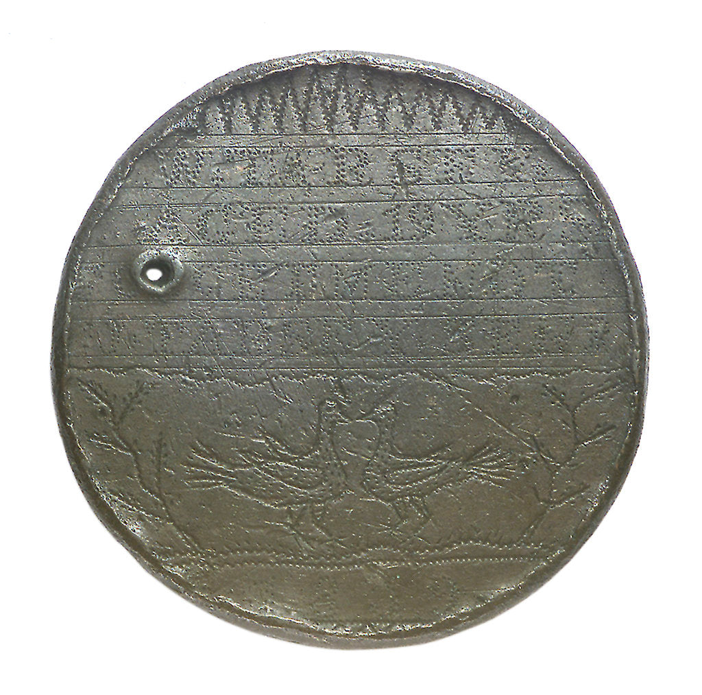 Detail of Engraved commemorative coin; reverse by unknown