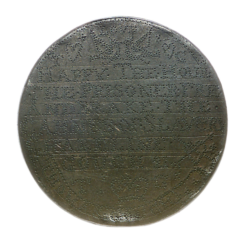 Detail of Prisoner's love token; reverse by unknown