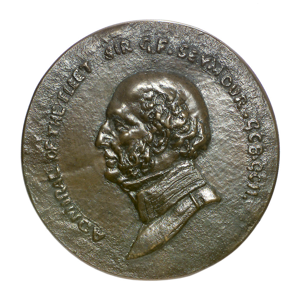 Detail of Medal commemorating the Admiral of the Fleet, Sir George Seymour (1787-1870); obverse by Feodora Gleichen