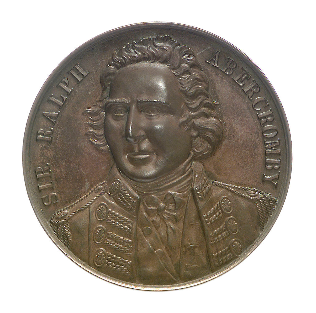 Detail of Medal commemorating the centenary of the capture of Trinidad, 1797 and Sir Ralph Abercromby (1734-1801); obverse by unknown