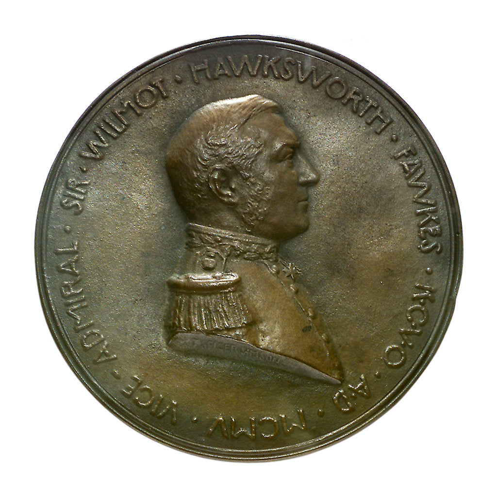 Detail of Medal commemorating the Vice Admiral Sir Wilmot H. Fawkes; obverse by T. Spicer Simson