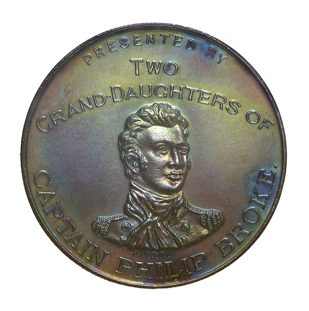 Detail of Medal commemorating the centenary of the 'Shannon' and 'Chesapeake' action, 1913; obverse by C & S Co.