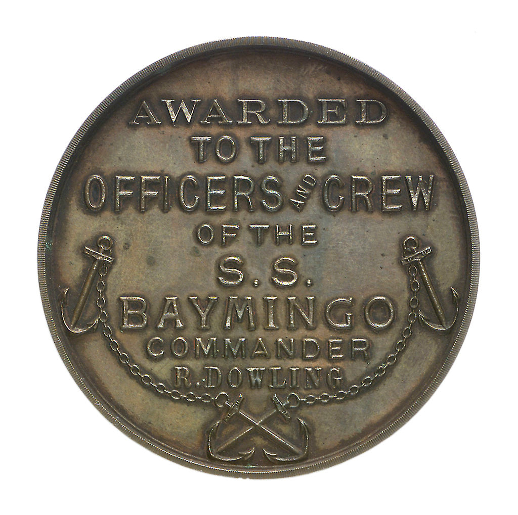 Detail of Medal commemorating the Kara Sea Expedition, 1919; reverse by unknown