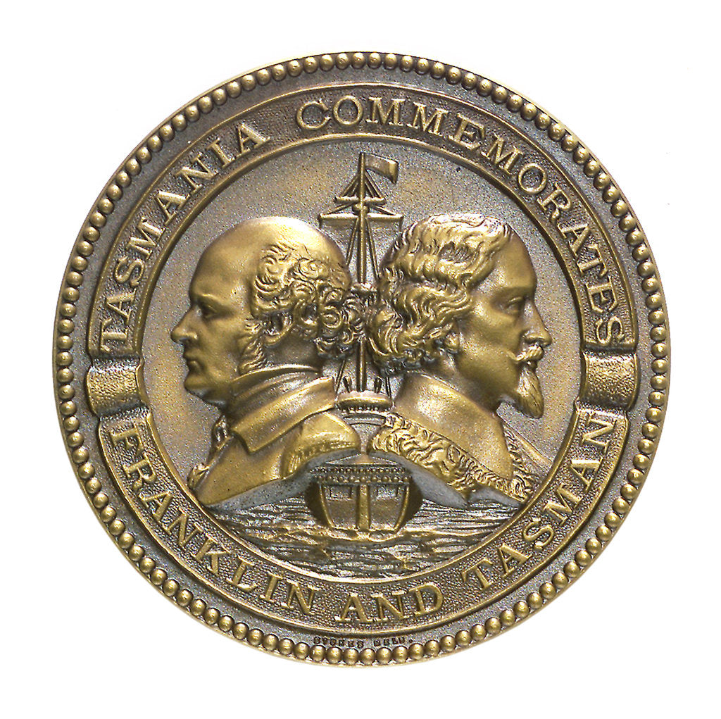 Detail of Medal commemorating the Royal Hobart centenary regatta, 1938; obverse by Stokes