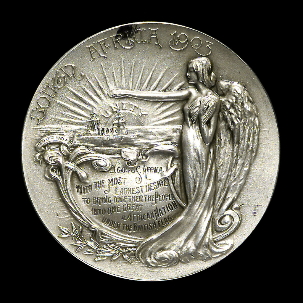 Detail of Medal commemorating HMS 'Good Hope' and the Rt. Hon. Joseph Chamberlain (1836-1914); reverse by J. Fray