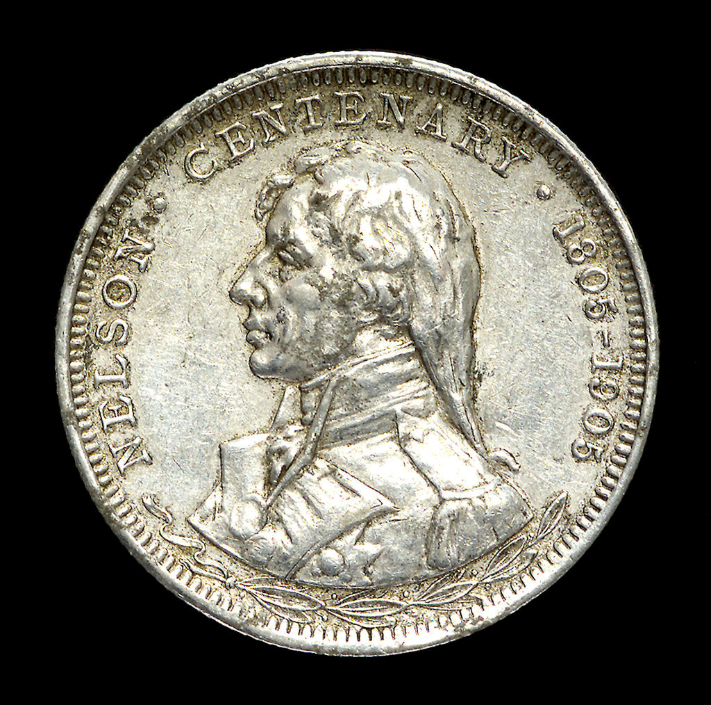 Detail of Medal depicting the Trafalgar centenary, 1905; obverse by unknown