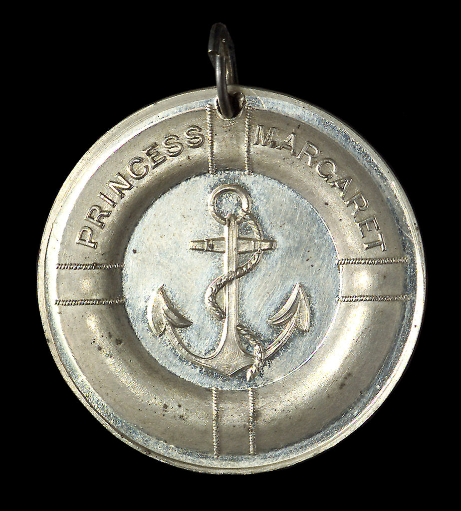 Detail of Medal commemorating the deliverance of the passengers of the 'Princess Margaret' from the Bolsheviks, 1917; obverse by Spink & Son Ltd.