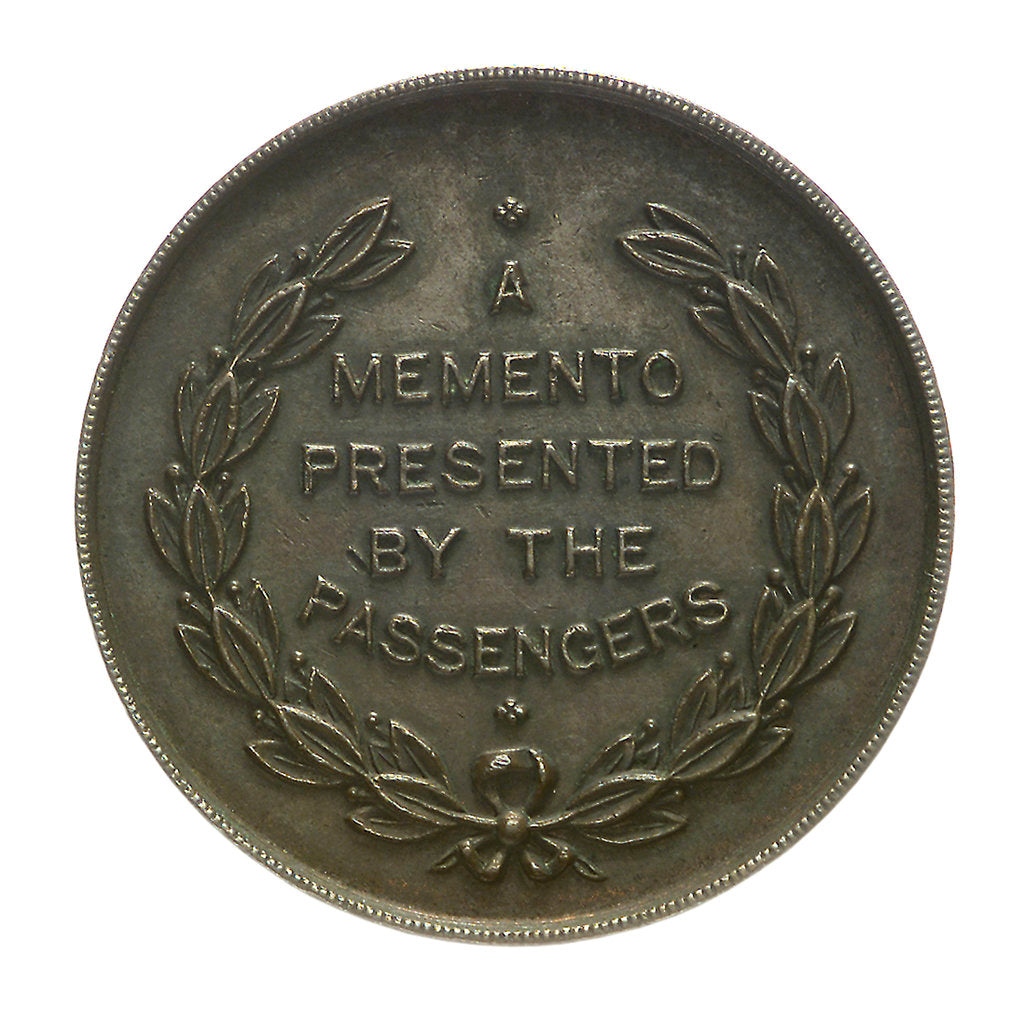 Detail of Medal commemorating the wreck of SS 'Brinpura', 1919; reverse by unknown