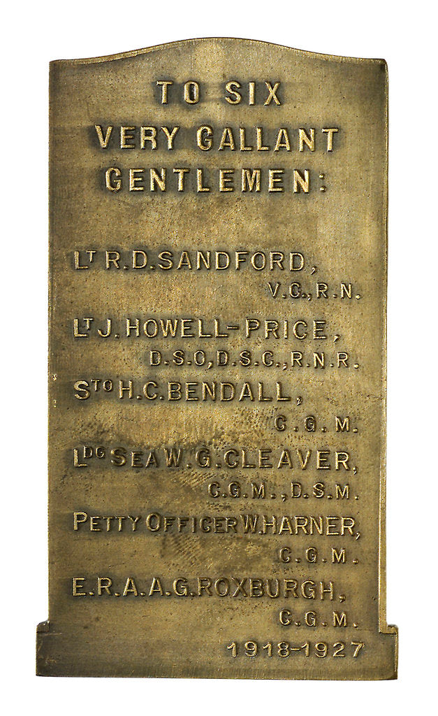 Detail of Medal commemorating the raid on Zeebrugge, 1918; reverse by Pieter de Soete