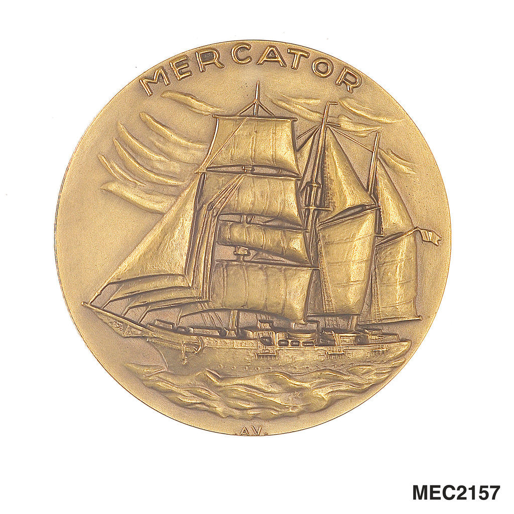 Detail of Medal commemorating the Oslo - Ostend Race, 1960 by A. Vriens