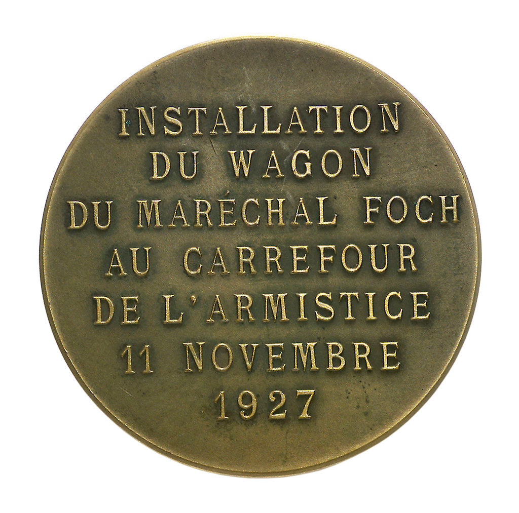 Detail of Medal commemorating the Armistice, 1918; reverse by unknown