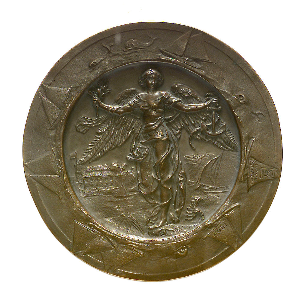 Detail of Medal commemorating Kaiser Wilhelm II, Commodore of the Kiel Yacht Club; reverse by P. Sturm