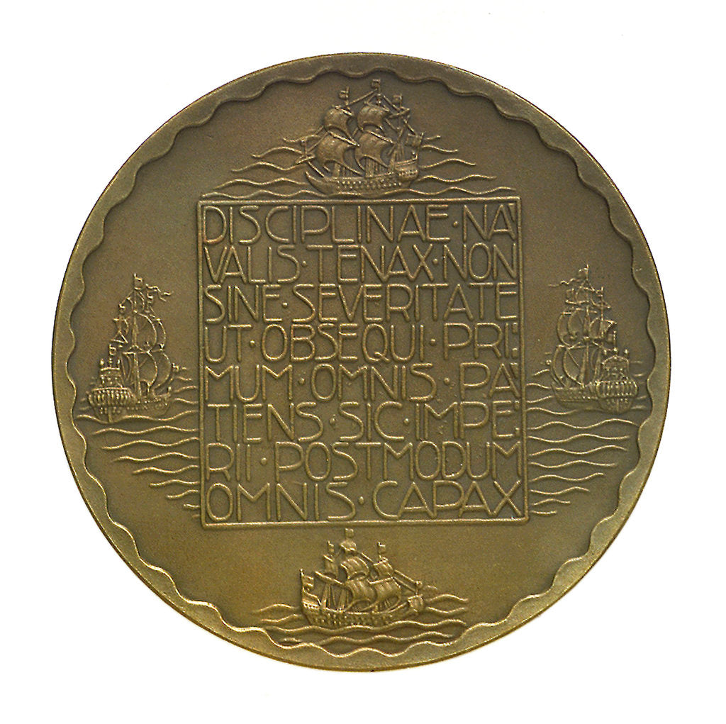 Detail of Medal commemorating the tercentenary of the death of Admiral Piet Heyn 1929; reverse by unknown