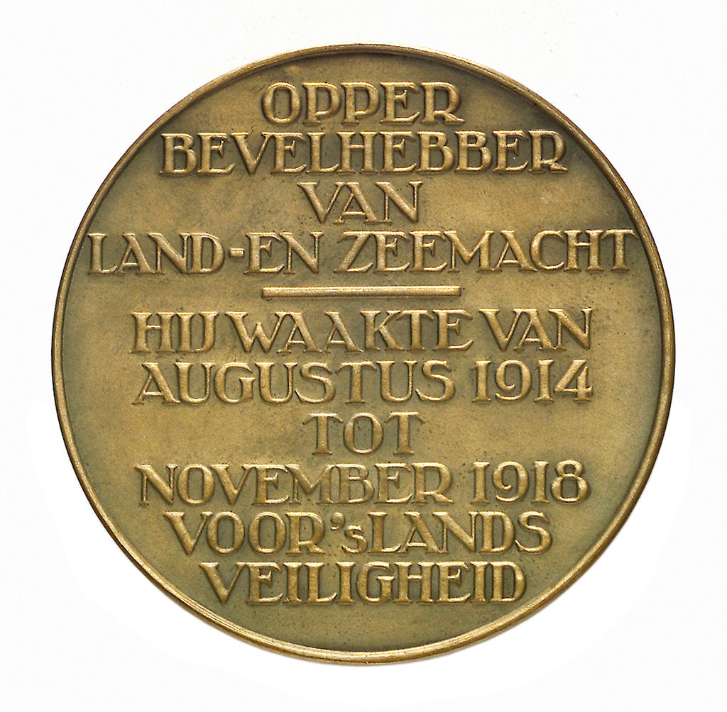 Detail of Medal commemorating Admiral and General C. J. Snijders (1852-1932); reverse by T. Dupuis