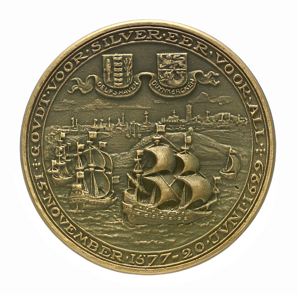 Detail of Medal commemorating Admiral Piet Heyn (1578-1629); reverse by J.J. van der Goor