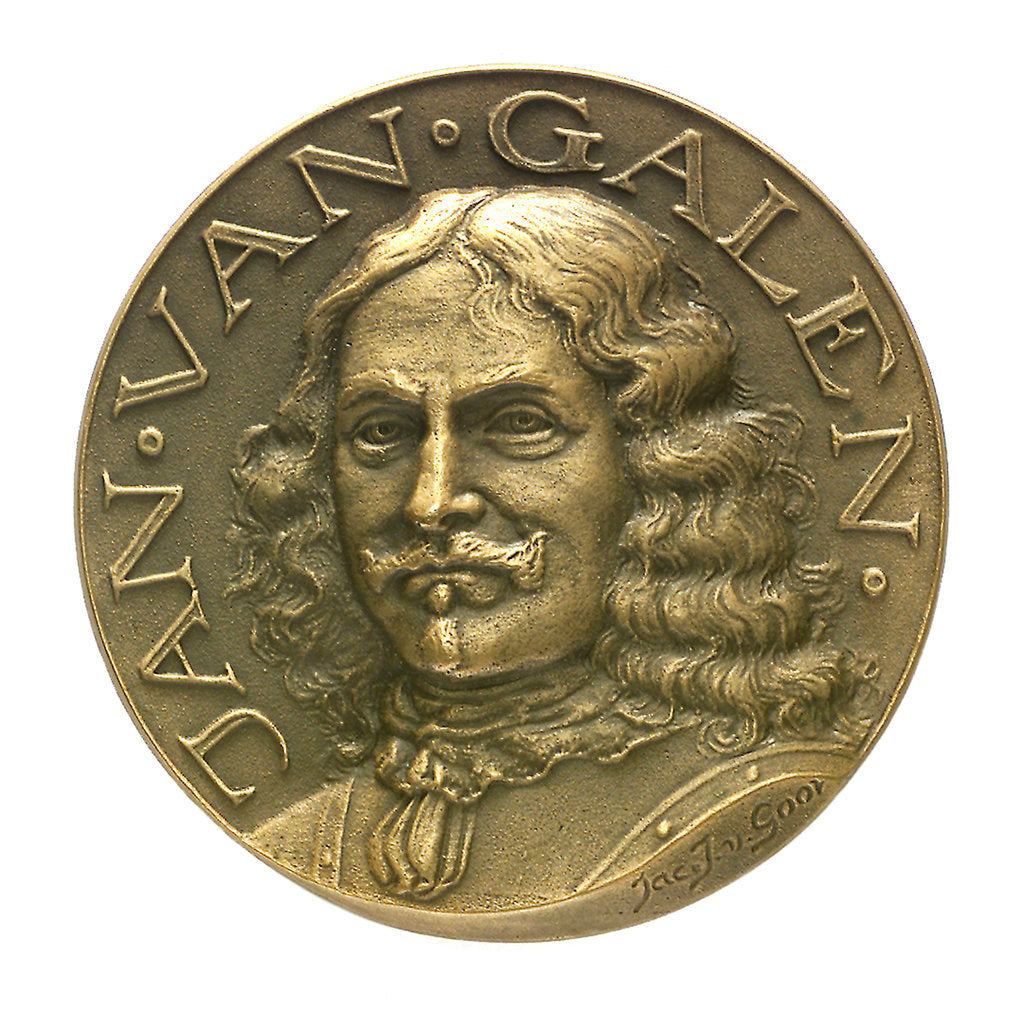 Detail of Medal commemorating Admiral Jan van Galen (1604-1653); obverse by J. van der Goor
