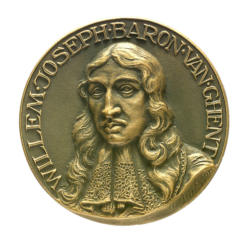 Detail of Medal commemorating Admiral William Joseph Baron van Ghent; obverse by J.J. van der Goor