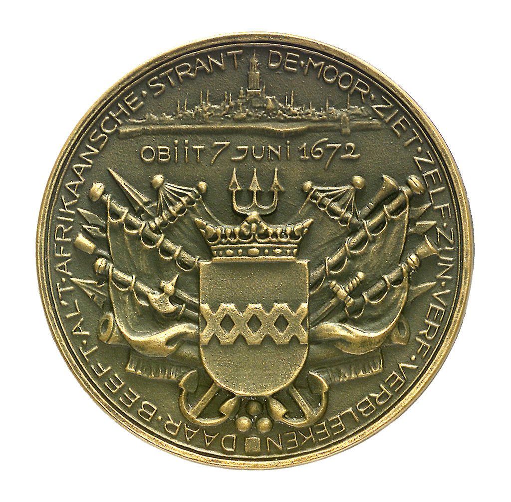Detail of Medal commemorating Admiral William Joseph Baron van Ghent; reverse by J.J. van der Goor