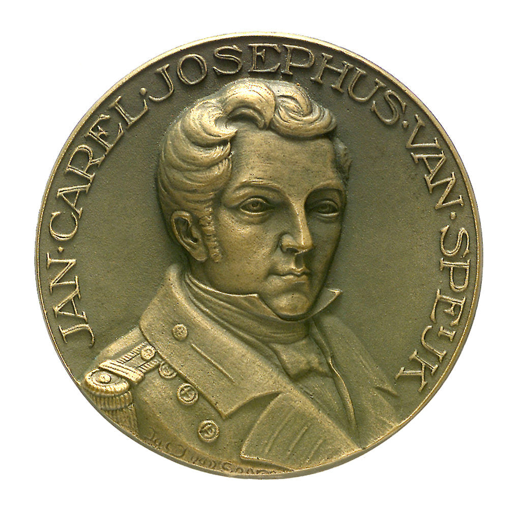 Detail of Medal commemorating Lieutenant Jan Carel Josephus van Speyk (1803-1831); obverse by J.J. van der Goor