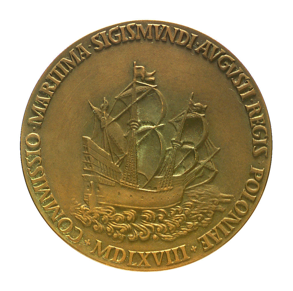 Detail of Medal commemorating 400th anniversary of Maritime Commission, Gdansk; obverse by unknown