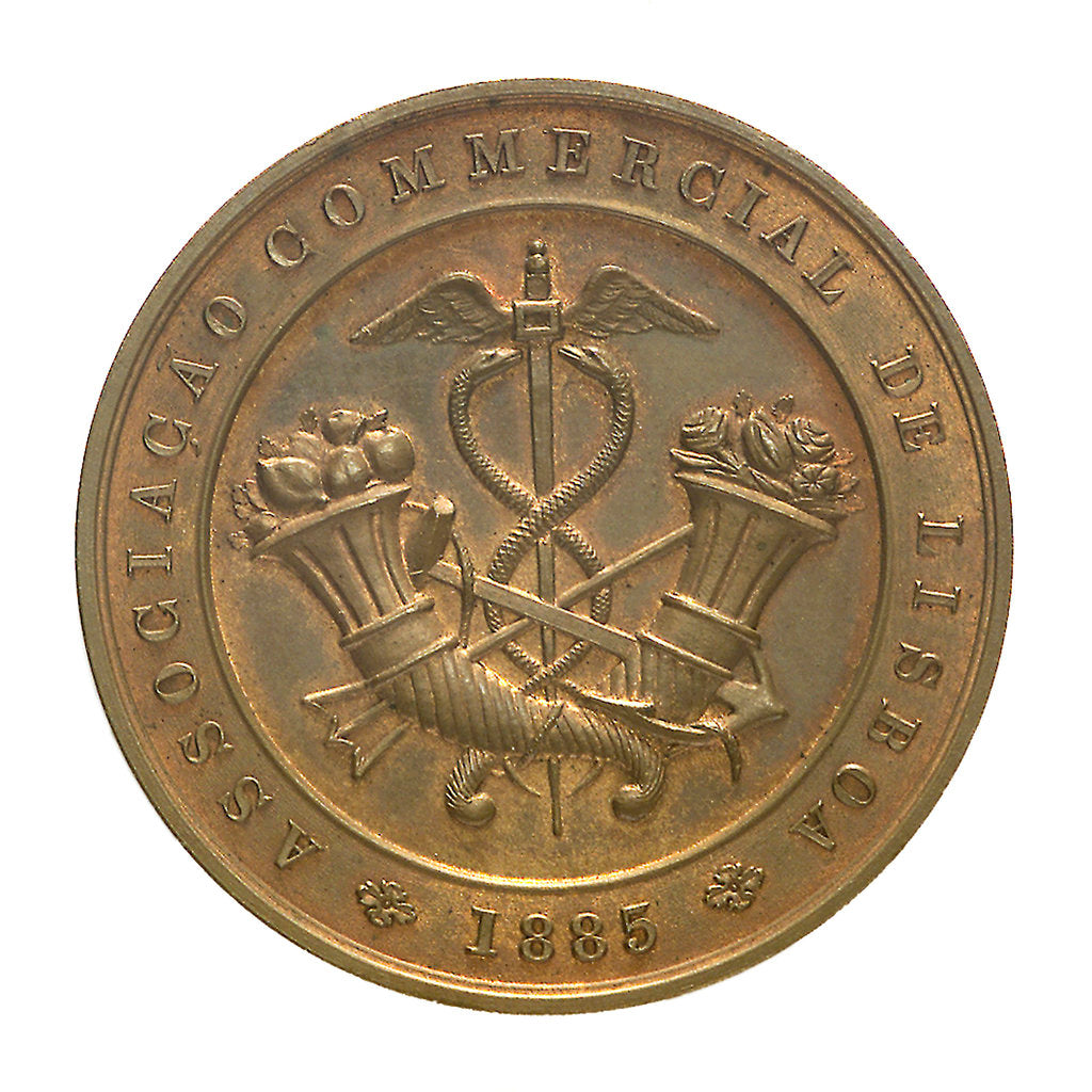 Detail of Medal commemorating H. Capello and R. Iveus, Portuguese Explorers; reverse by unknown