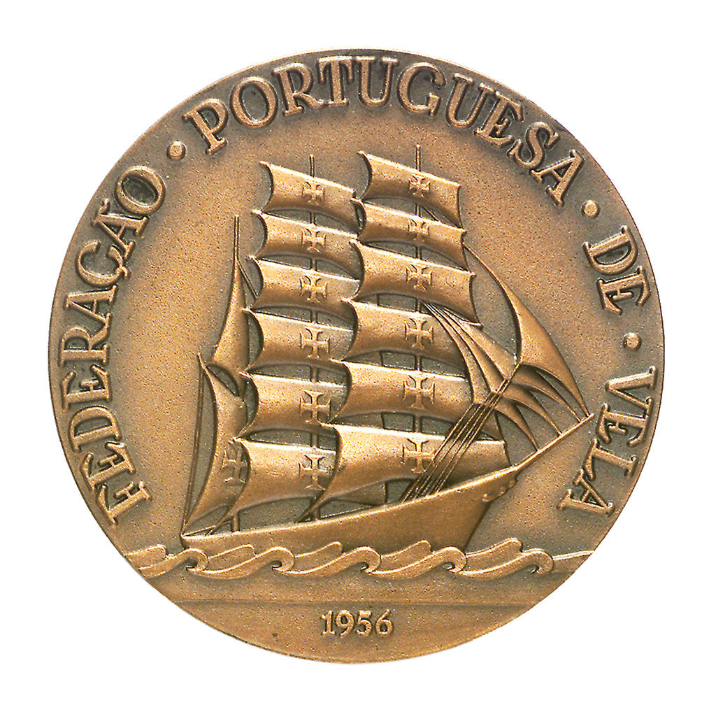 Detail of Medal commemorating the Torbay-Lisbon Race 1956; obverse by unknown