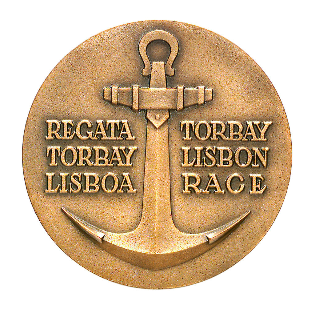 Detail of Medal commemorating the Torbay-Lisbon Race 1956; reverse by unknown
