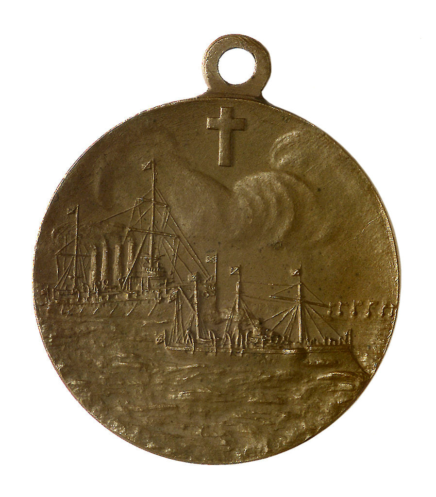 Detail of Medal commemorating the action at Chemulpo, 1904; reverse by unknown