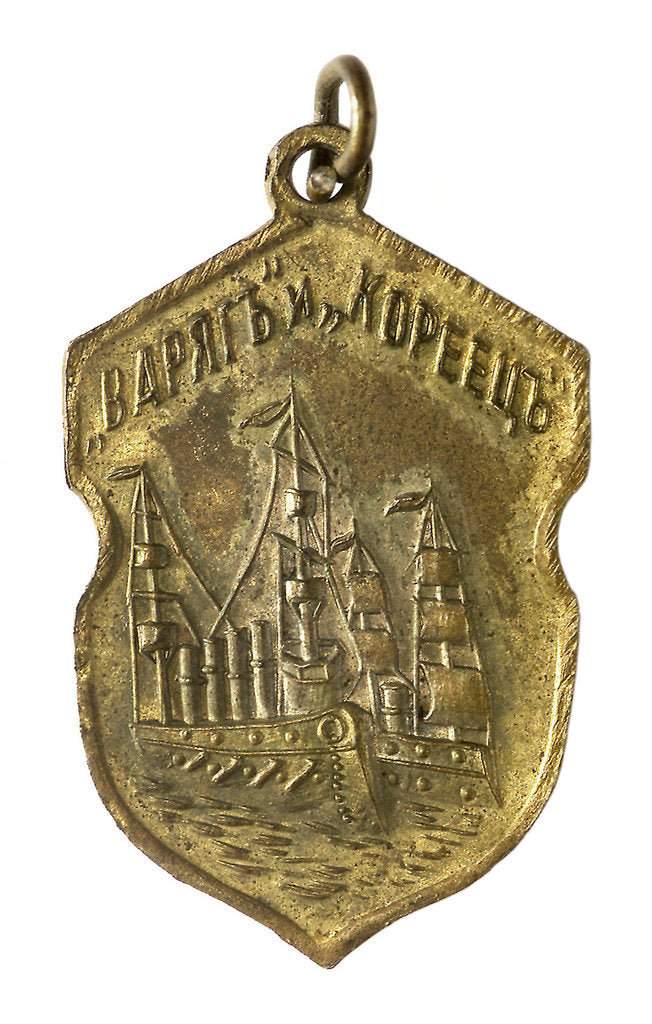 Detail of Medal commemorating the action at Chemulpo, 1904; obverse by unknown