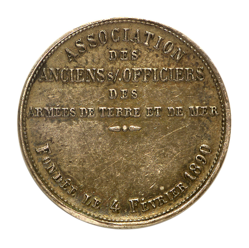 Detail of Medal commemorating the Army and Navy Under-Officers Association; reverse by unknown