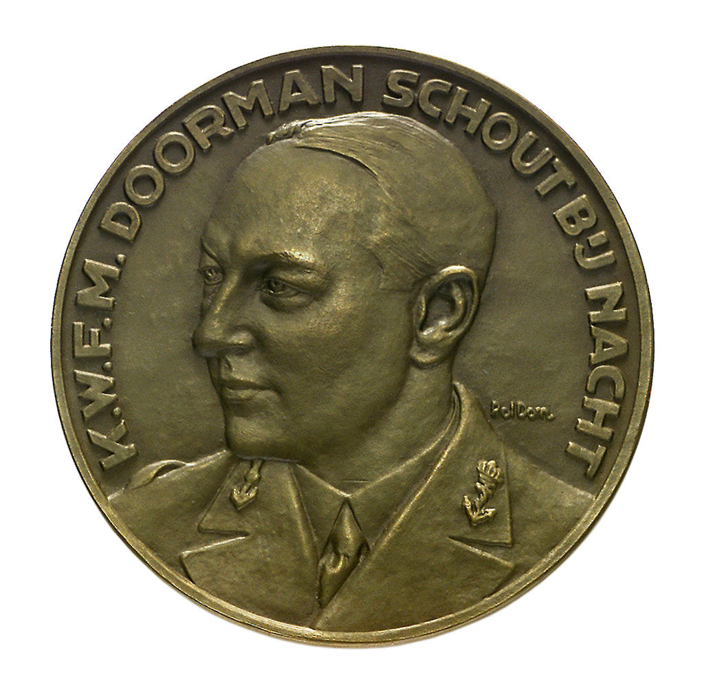 Detail of Medal commemorating the Battle of the Java Sea, 1942; obverse by Poldon