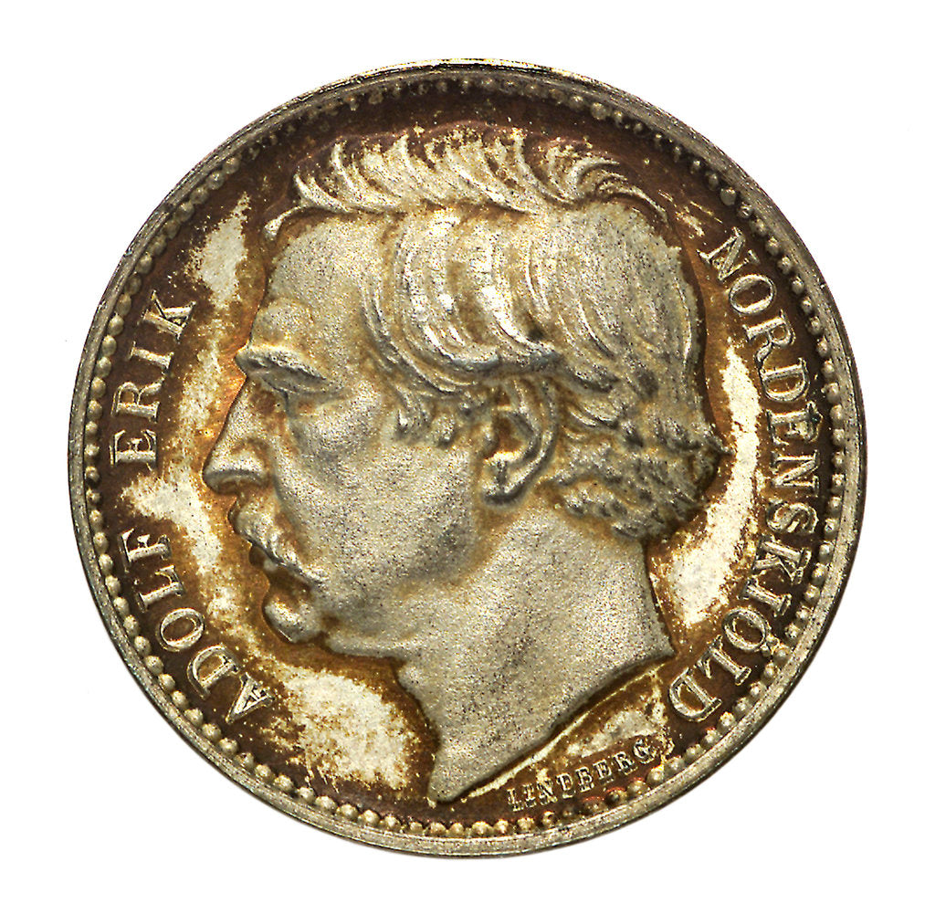 Detail of Medal commemorating the Navigation of the North East Passage 1878-1879; obverse by A. Lindberg