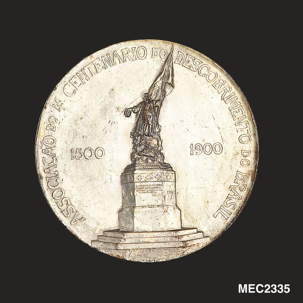 Detail of Medal commemorating the fourth centenary of the discovery of Brazil, 1900; reverse by A.G. Girardet