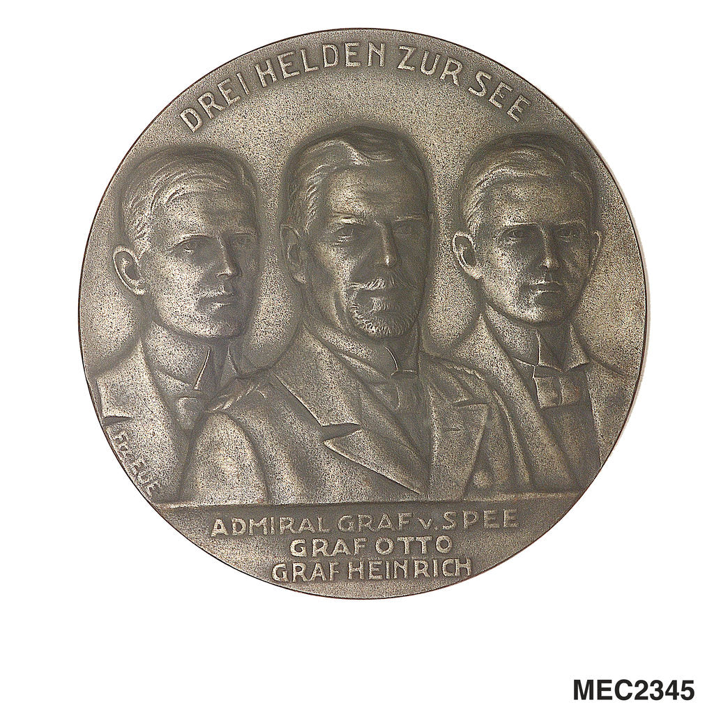 Detail of Medal commemorating the Battle of the Falkland Islands, 1914; obverse by F. Eue