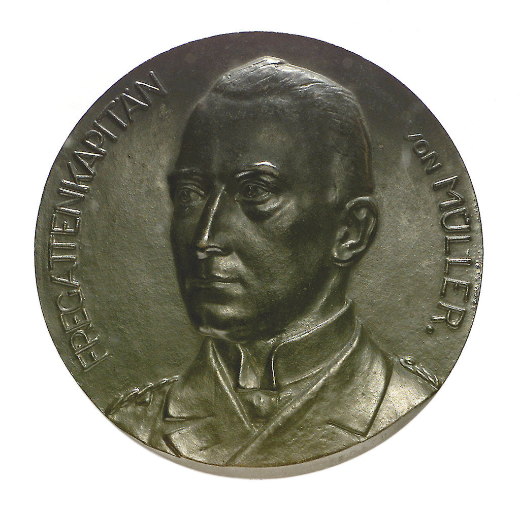 Detail of Medal commemorating the destruction of the 'Emden', 1914; obverse by unknown