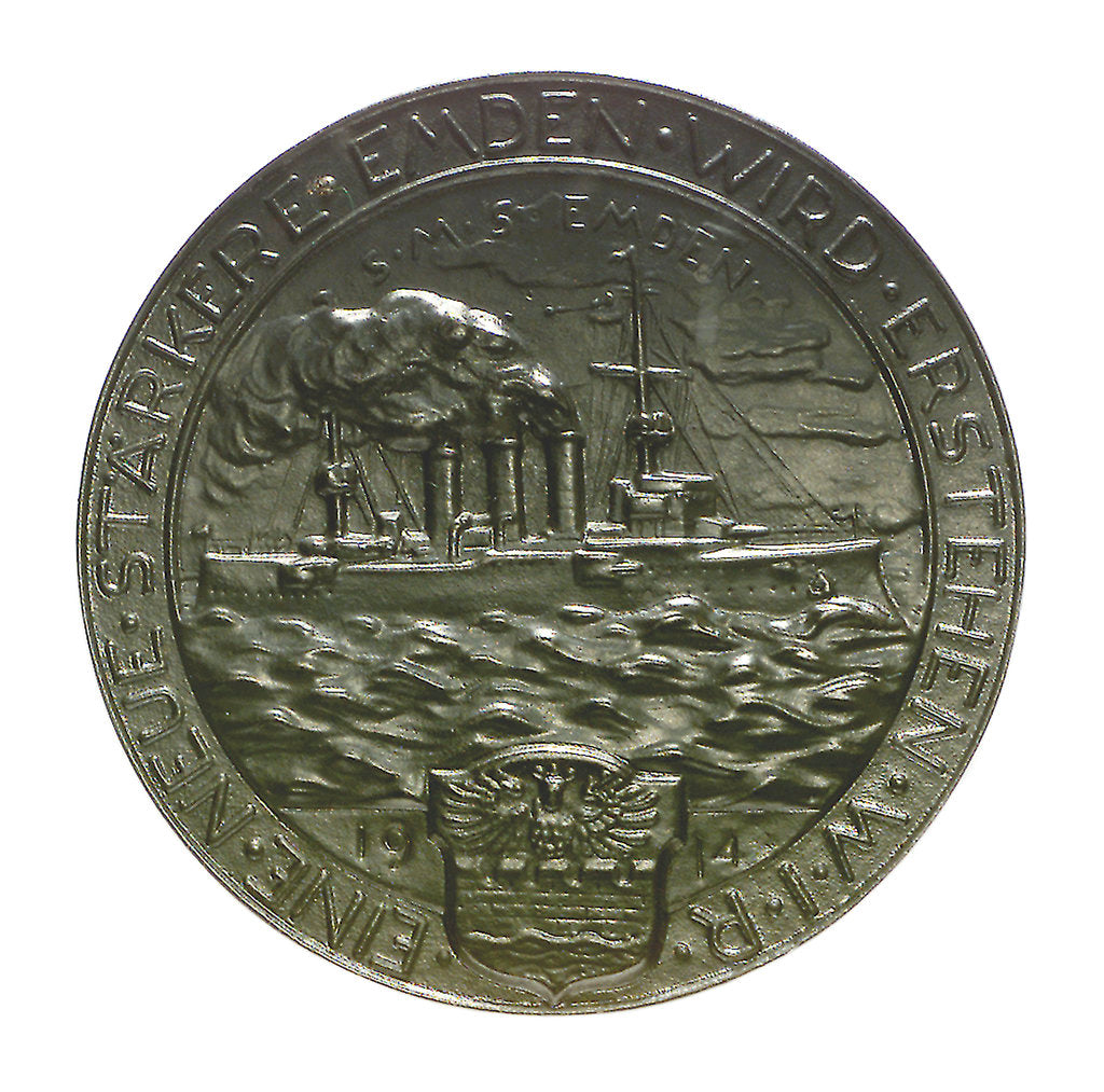 Detail of Medal commemorating the destruction of the 'Emden', 1914; reverse by unknown