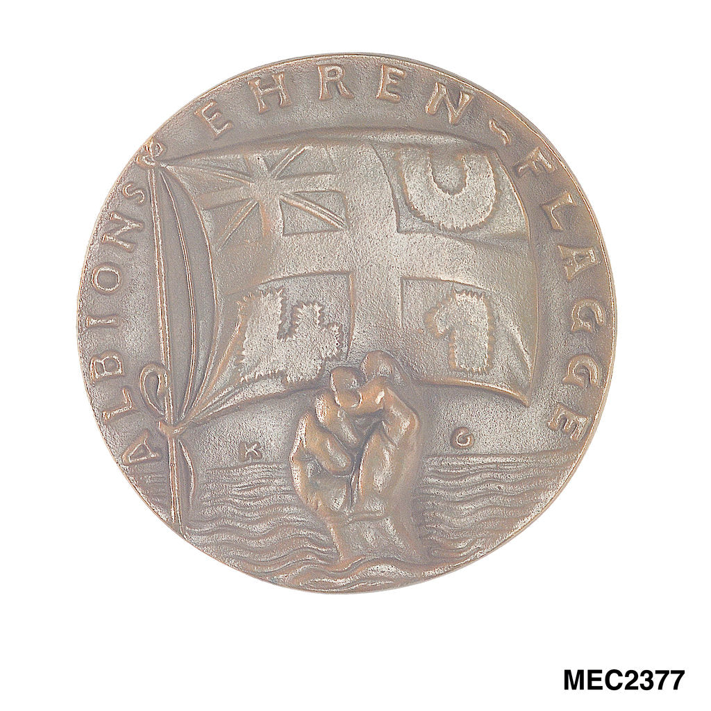 Detail of Medal commemorating the sinking of 'U41' by Q-ship 'Baralong', 1915 by Karl Goetz
