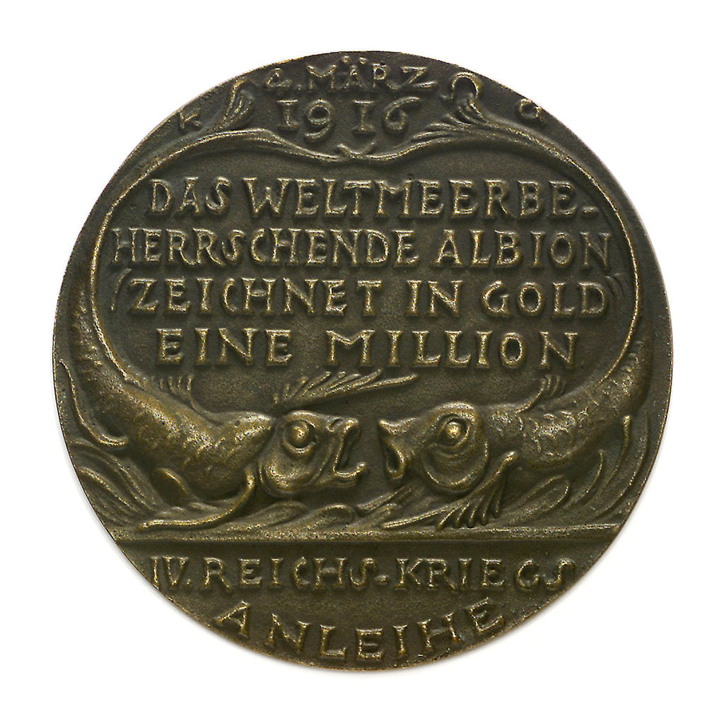 Detail of Medal commemorating the home-coming of SMS 'Möwe' by Karl Goetz