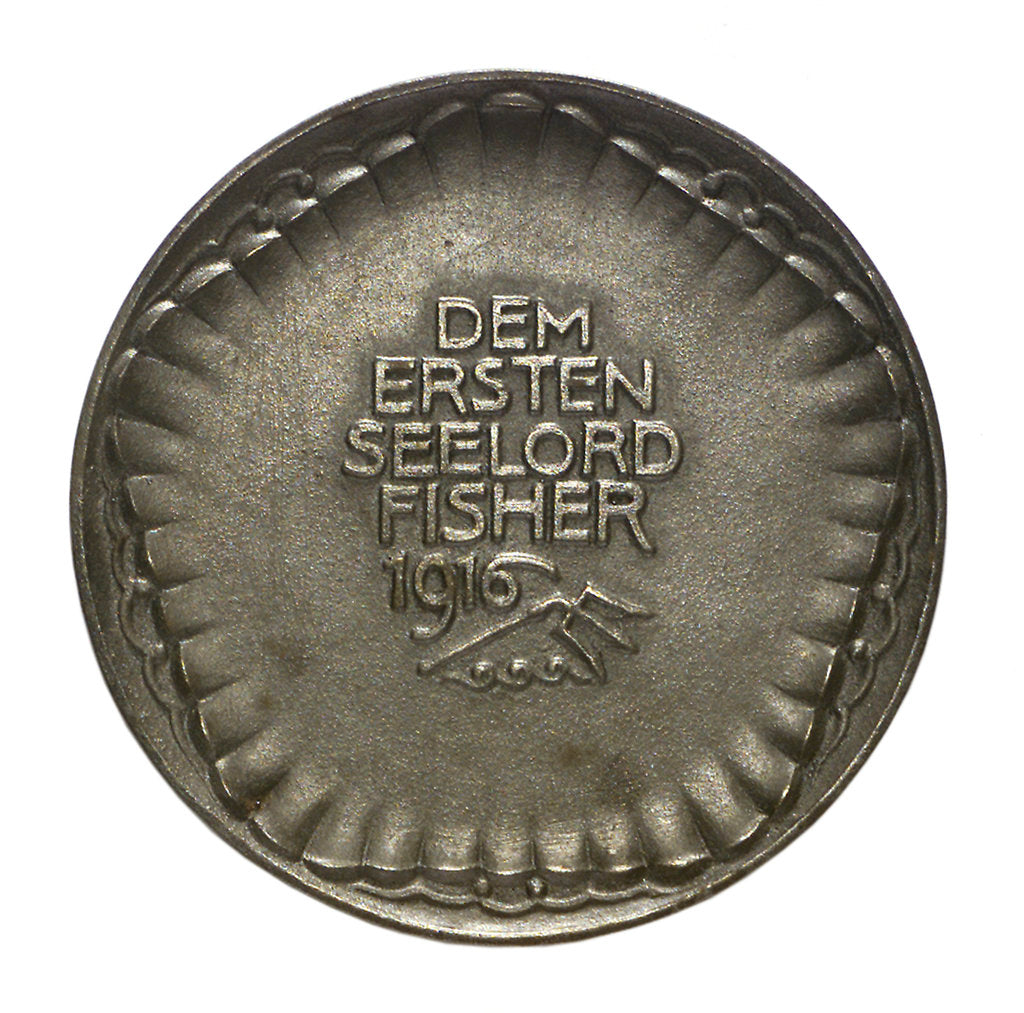 Detail of Medal commemorating Admiral John Arbuthnot Fisher (1841-1920), First Sea Lord; reverse by W. Eberbach