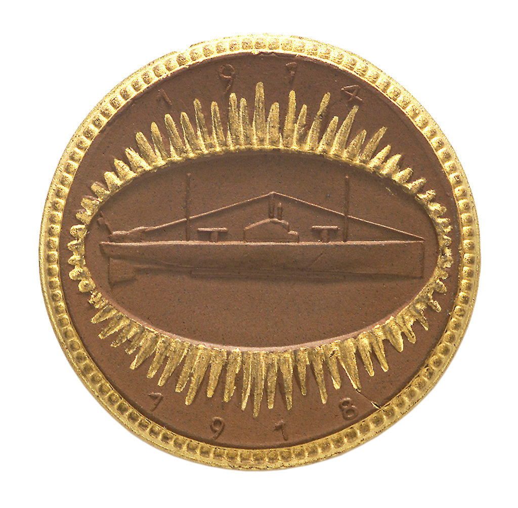 Detail of Medal commemorating a submarine officer's memorial; reverse by unknown