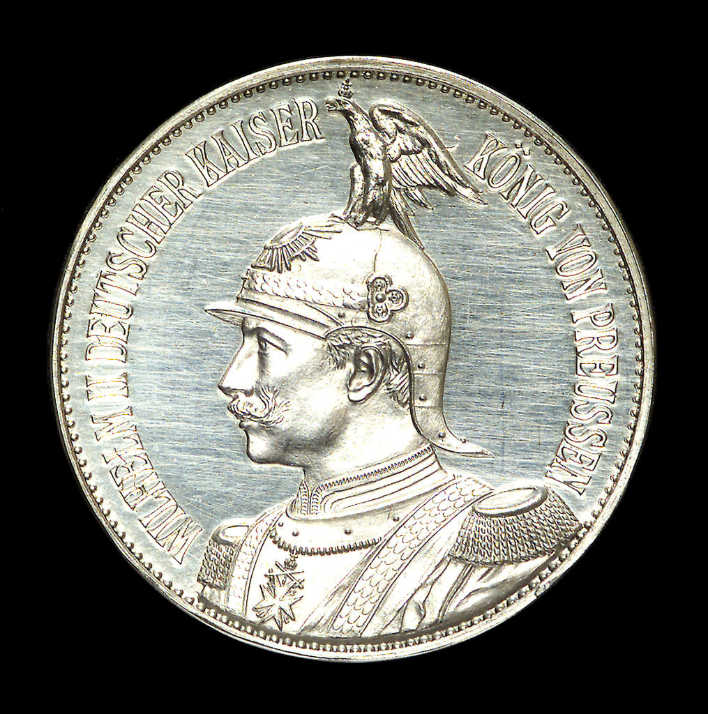 Detail of Medal commemorating the opening of the Kiel Canal, 1895; obverse by Oertel