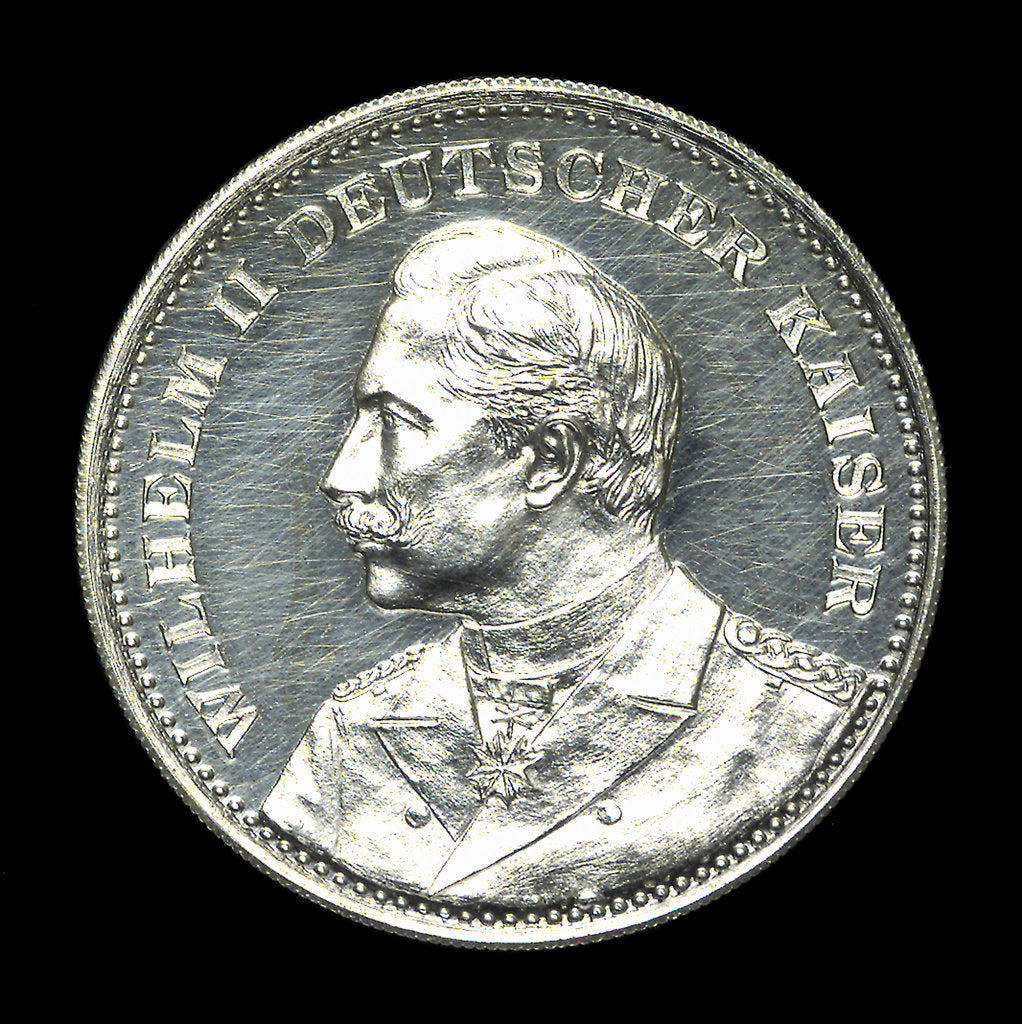 Detail of Medal commemorating the opening of the Kiel Canal, 1895; obverse by unknown