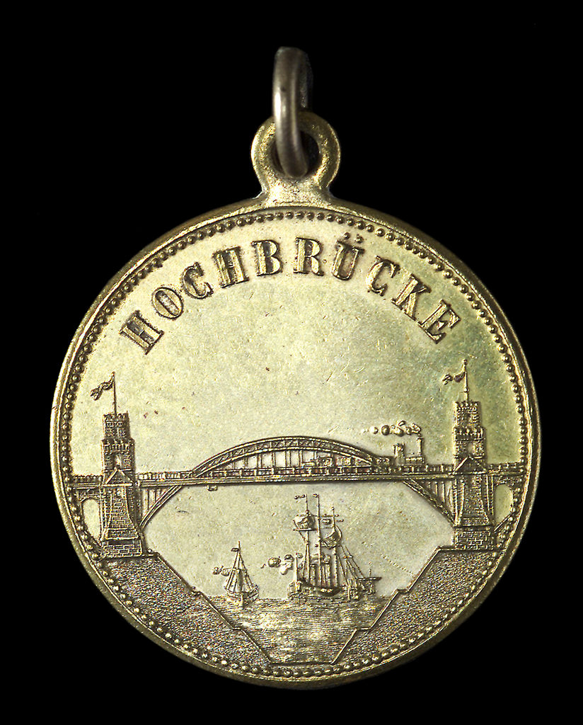 Detail of Medal commemorating the opening of the Kiel Canal, 1895; reverse by unknown