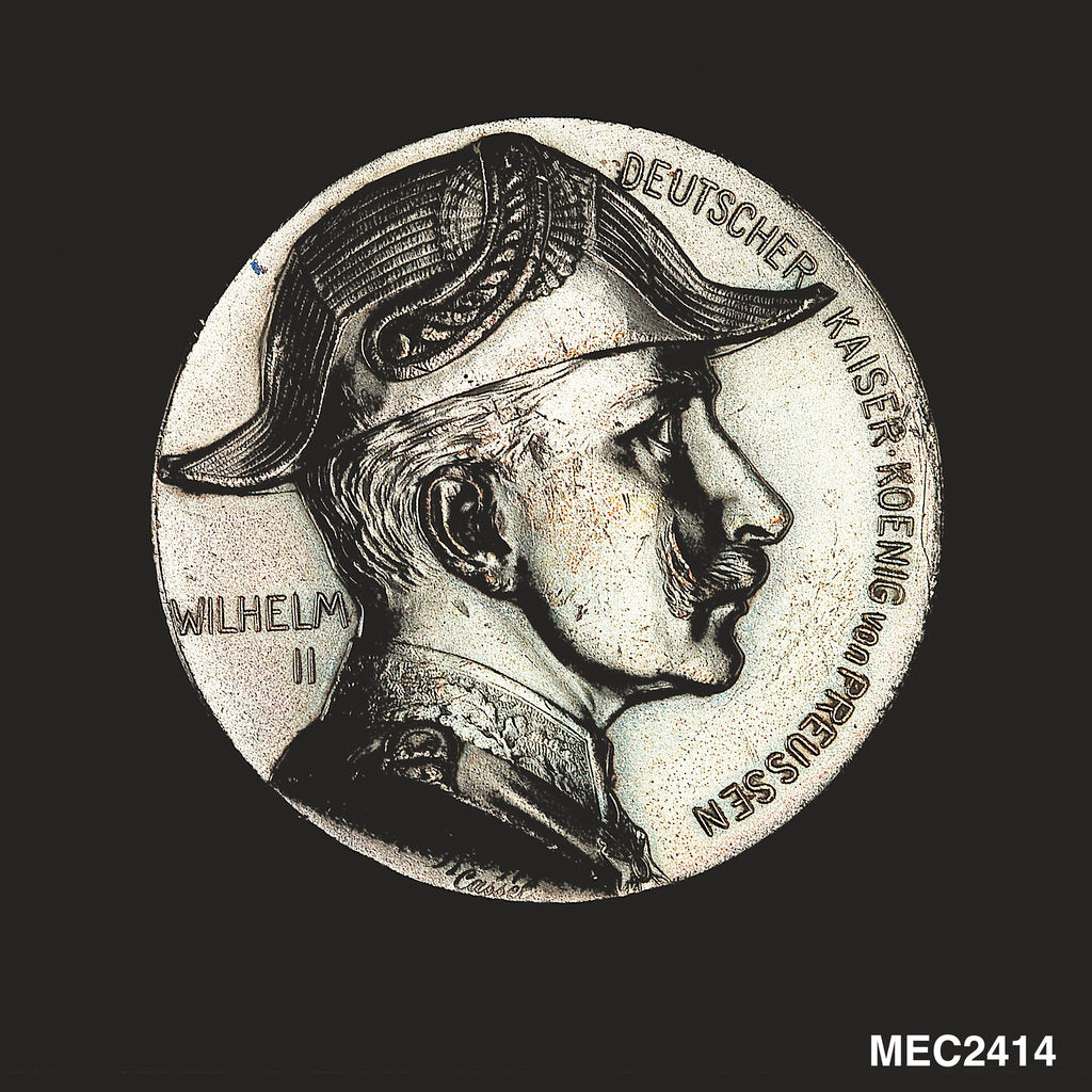 Detail of Medal commemorating the increase of the German fleet by H. D