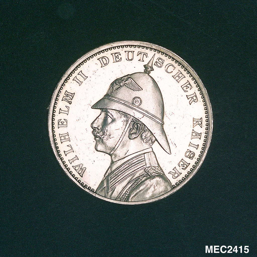 Detail of Medal commemorating the HIM yacht 'Hohenzollern' on her eastern cruise; obverse by Lauer Bros.