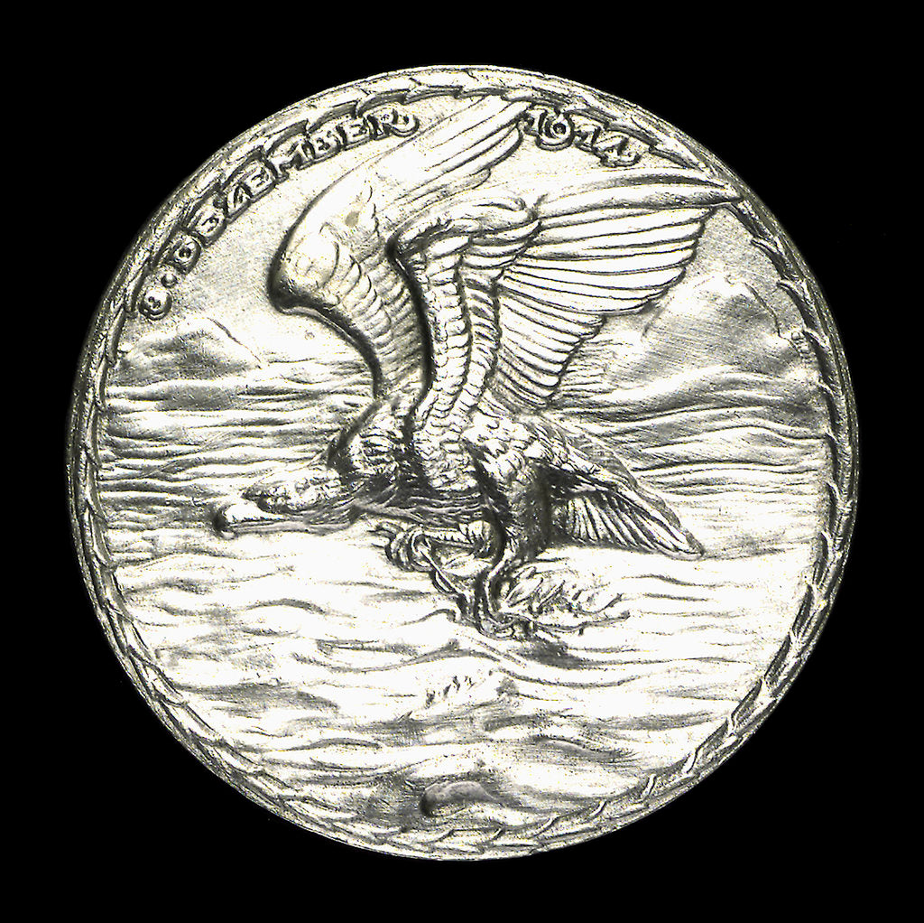 Detail of Medal commemorating Count von Spee Count Otto and Count Henry von Spee and the Battle of the Falkland Islands, 1914; reverse by Karl Goetz