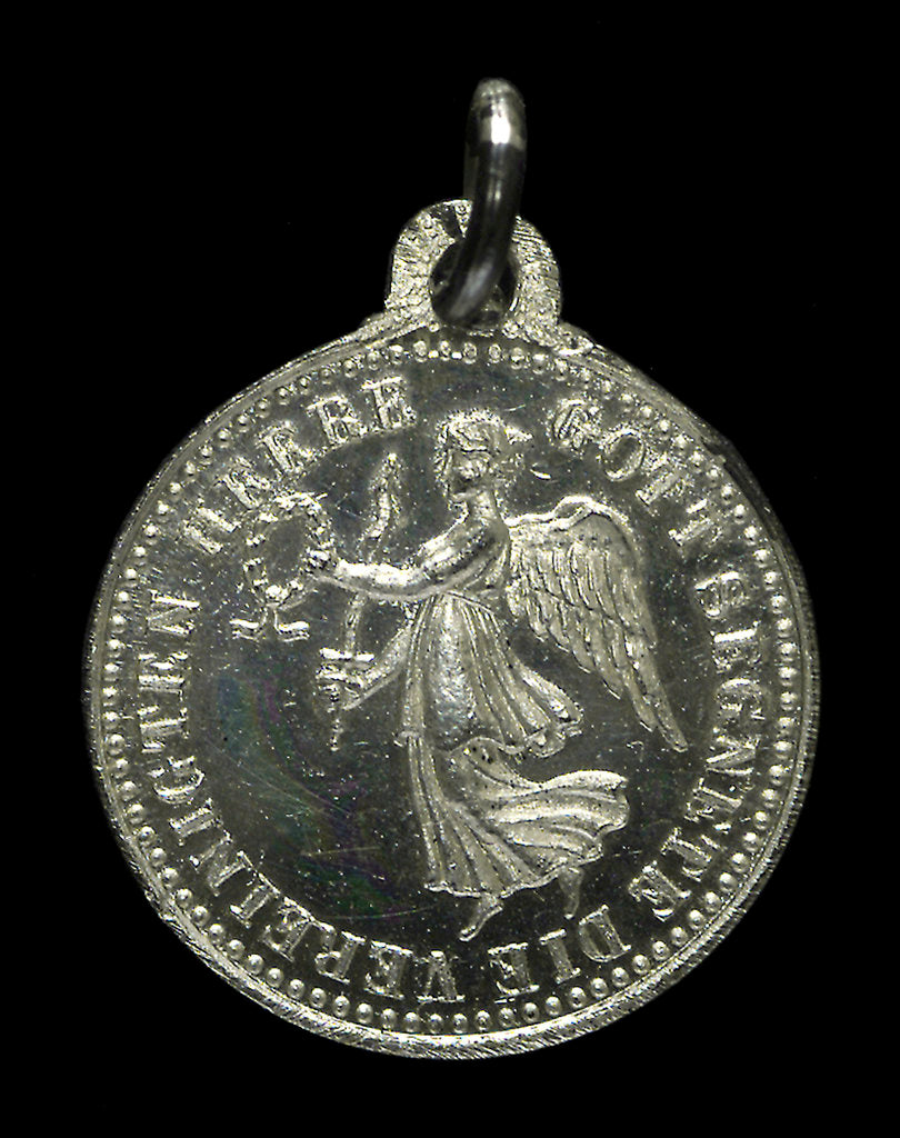 Detail of Medal commemorating the bombardment of Scarborough and Hartlepool, 1914; obverse by H. Ziegler