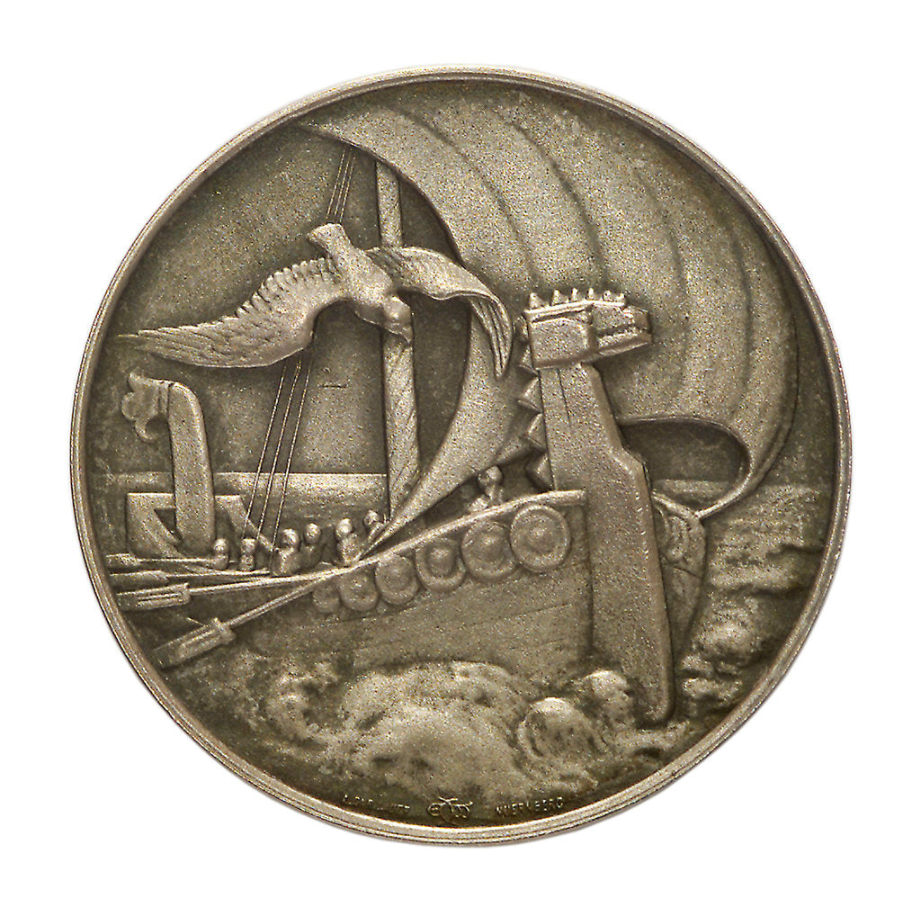 Detail of Medal commemorating Corvette Captain Nicolas Burgraf Count Dohna-Schlodien; reverse by D.M. Lauer