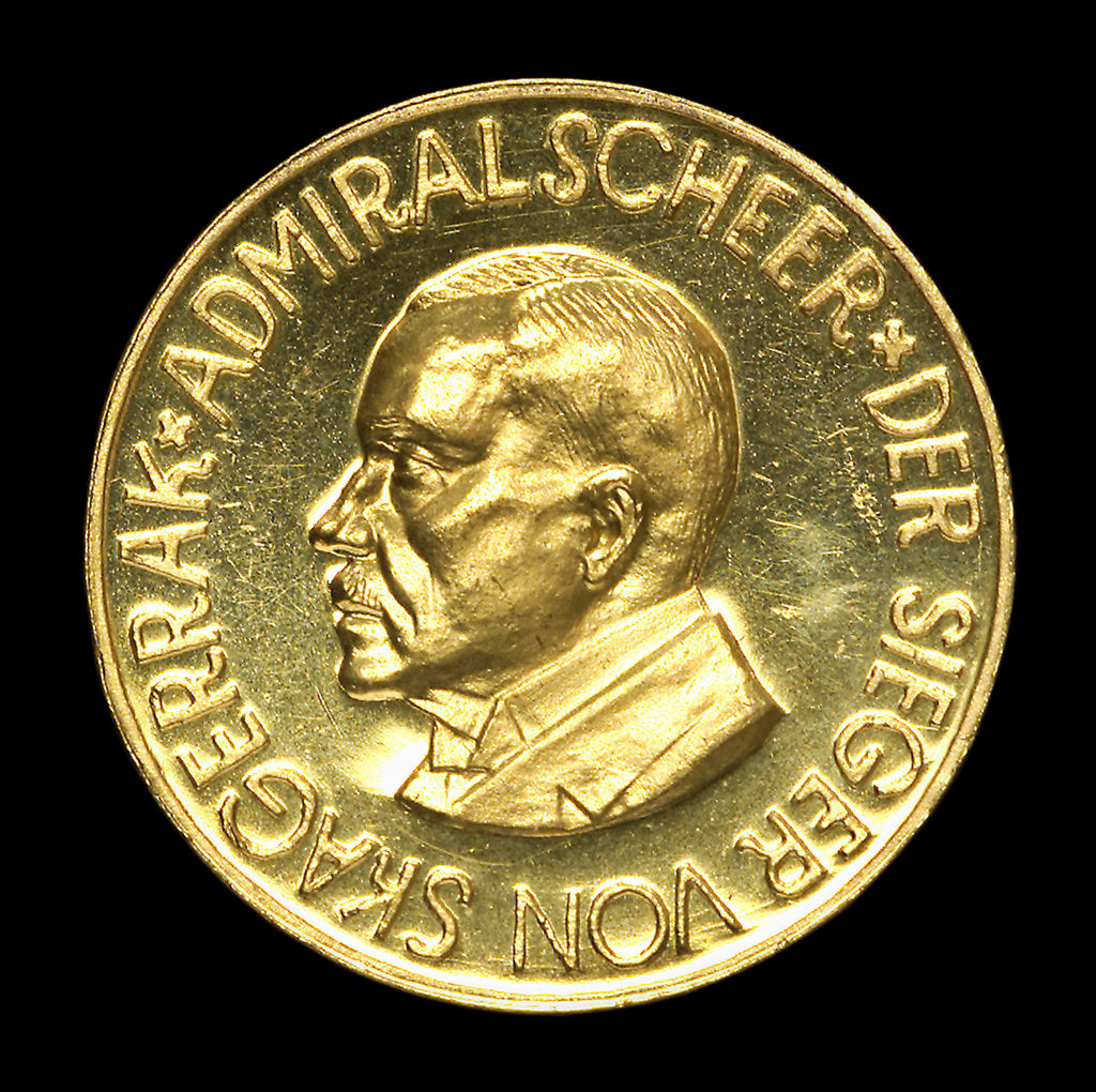 Detail of Medal commemorating Admiral Rheinhold von Scheer (1863-1928); obverse by unknown
