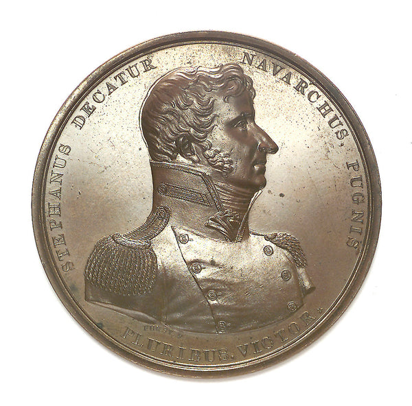Uss Decatur Insignia Medal commemorating Captain Stephen Decatur (1779-1820) and the action ...